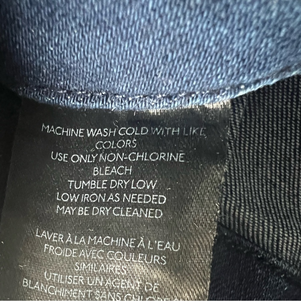 Pilcro Dark Blue Wide-Leg Jeans - Picture 9 of 10